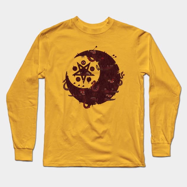 the dark moon Long Sleeve T-Shirt by againstbound